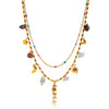 Wholesale Stainless Steel Hippo Pendant Stacking Necklace Retro Bohemian Light Luxury Style Electroplated For Women