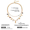 Wholesale Stainless Steel Hippo Pendant Stacking Necklace Retro Bohemian Light Luxury Style Electroplated For Women