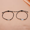 Wholesale Stainless Steel Hollow Adjustable Couple Bracelet With Sun Moon Butterfly Heart Shape Animal Zodiac Woven Design Electroplating