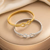 Wholesale Stainless Steel Hollow Geometric Electroplated Bracelet As Jewelry Watch Accessories