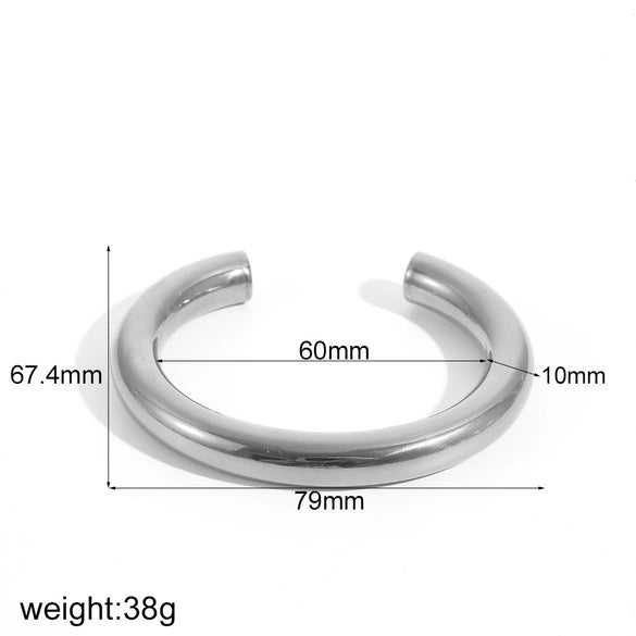 Wholesale Stainless Steel Hollow Geometric Electroplated Women's Fashion Bracelet
