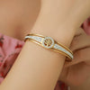 Wholesale Stainless Steel Hollow Inlaid Zircon Nonfading Geometric Electroplated Life Tree Unisex Bracelet