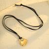 Wholesale Stainless Steel Hollow Love Pendant Clavicle Chain Electroplated Fashion Design For Women
