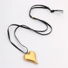 Wholesale Stainless Steel Hollow Love Pendant Clavicle Chain Electroplated Fashion Design For Women