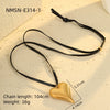 Wholesale Stainless Steel Hollow Love Pendant Clavicle Chain Electroplated Fashion Design For Women