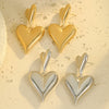 Wholesale Stainless Steel Hollow Love Tassel Earrings 18K Gold Texture Electroplated For Women