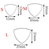 Wholesale Stainless Steel Hollow Love Triangle Round Water Drop Geometric Pattern Earrings Base Accessories With Electroplating