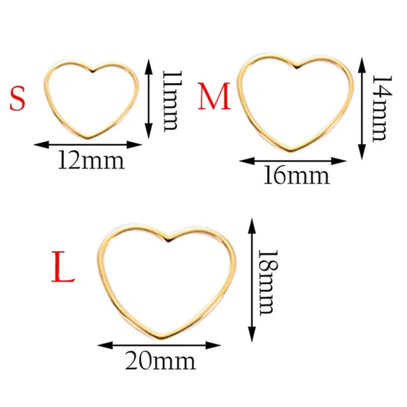 Wholesale Stainless Steel Hollow Love Triangle Round Water Drop Geometric Pattern Earrings Base Accessories With Electroplating