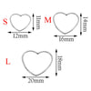 Wholesale Stainless Steel Hollow Love Triangle Round Water Drop Geometric Pattern Earrings Base Accessories With Electroplating
