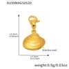 Wholesale Stainless Steel Hollow Seahorse Fishtail Marine Series Pendant Bracelet With 18K Real Gold Electroplating For Women Geometric Pattern