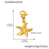 Wholesale Stainless Steel Hollow Seahorse Fishtail Marine Series Pendant Bracelet With 18K Real Gold Electroplating For Women Geometric Pattern