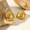 Wholesale Stainless Steel Hollowout Geometric Earrings For Women With Electroplating Treatment