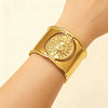 Wholesale Stainless Steel Hydraulic Pressure Open Sun Bracelet Fashion Minimalist Jewelry