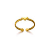 Wholesale Stainless Steel Imitation Pearl Flower Geometric Leaf Open Ring Jewelry Electroplated For Women