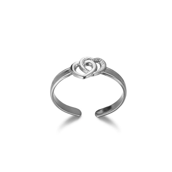 Wholesale Stainless Steel Imitation Pearl Flower Geometric Leaf Open Ring Jewelry Electroplated For Women