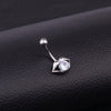 Wholesale Stainless Steel Inlaid Zircon Sexy Lips Belly Button Umbilical Ring For Women