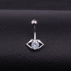 Wholesale Stainless Steel Inlaid Zircon Sexy Lips Belly Button Umbilical Ring For Women