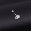 Wholesale Stainless Steel Inlaid Zircon Sexy Lips Belly Button Umbilical Ring For Women