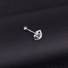 Wholesale Stainless Steel Inlaid Zircon Sexy Lips Belly Button Umbilical Ring For Women