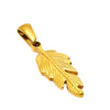 Wholesale Stainless Steel Ins Style Geometric Vacuum Plated Feather Pendant Necklace And Bracelet Accessories