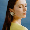 Wholesale Stainless Steel Inverted Triangle Geometric Pattern Electroplated Women's Earrings Jewelry