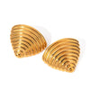 Wholesale Stainless Steel Inverted Triangle Geometric Pattern Electroplated Women's Earrings Jewelry