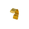 Wholesale Stainless Steel Irregular Pleated Open Ring With Geometric Pattern For Women Electroplated Minimalist Style