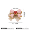 Wholesale Stainless Steel Jewelry Accessories Dripping Oil Bow Pendant For Bracelet