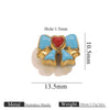 Wholesale Stainless Steel Jewelry Accessories Dripping Oil Bow Pendant For Bracelet