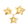 Wholesale Stainless Steel Jewelry Accessories Fivepointed Star Electroplated Pendant For Necklace And Earrings