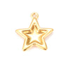 Wholesale Stainless Steel Jewelry Accessories Fivepointed Star Electroplated Pendant For Necklace And Earrings