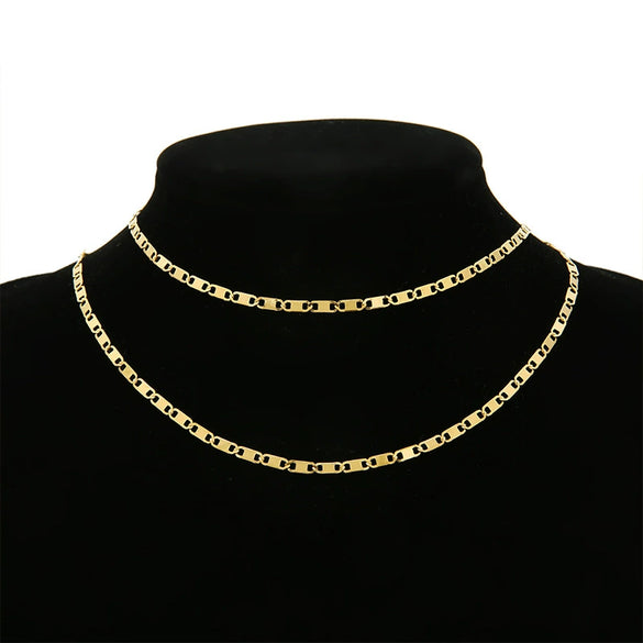 Wholesale Stainless Steel Jewelry Accessories Japanese Chain 18K Gold Plated Vacuum Plated Semifinished Necklace And Bracelet Chain