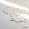 Wholesale Stainless Steel Jewelry Geometric Satellite And Snake Bone Chain Necklace For Women With Electroplating Minimalist Style