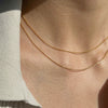 Wholesale Stainless Steel Jewelry Geometric Satellite And Snake Bone Chain Necklace For Women With Electroplating Minimalist Style