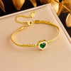 Wholesale Stainless Steel Jewelry Light Luxury Style Love Water Drops Bells Snake Bone Chain Earrings Necklaces Bracelets