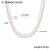Wholesale Stainless Steel Jewelry Niche Design Beaded Neck Chain Earrings Ring For Women With Electroplating