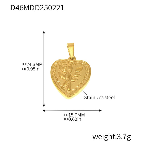 Wholesale Stainless Steel Jewelry Pendant Accessories With Geometric Styling And 18K Gold Electroplated Finish For Diy Collection