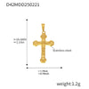Wholesale Stainless Steel Jewelry Pendant Accessories With Geometric Styling And 18K Gold Electroplated Finish For Diy Collection