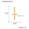 Wholesale Stainless Steel Jewelry Pendant Accessories With Geometric Styling And 18K Gold Electroplated Finish For Diy Collection