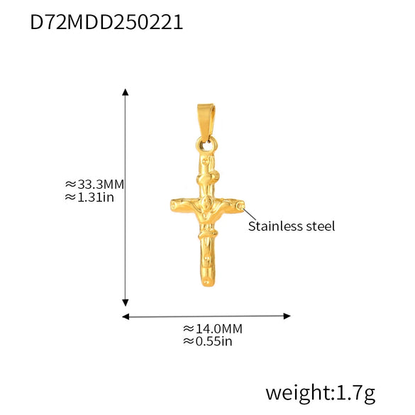 Wholesale Stainless Steel Jewelry Pendant Accessories With Geometric Styling And 18K Gold Electroplated Finish For Diy Collection