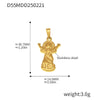 Wholesale Stainless Steel Jewelry Pendant Accessories With Geometric Styling And 18K Gold Electroplated Finish For Diy Collection