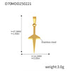 Wholesale Stainless Steel Jewelry Pendant Accessories With Geometric Styling And 18K Gold Electroplated Finish For Diy Collection