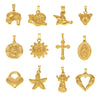 Wholesale Stainless Steel Jewelry Pendant Accessories With Geometric Styling And 18K Gold Electroplated Finish For Diy Collection