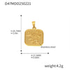 Wholesale Stainless Steel Jewelry Pendant Accessories With Geometric Styling And 18K Gold Electroplated Finish For Diy Collection