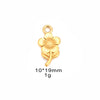 Wholesale Stainless Steel Jewelry Pendant With Sunflower Cherry Maple Leaf Lucky Grass Shapes And Electroplating Treatment