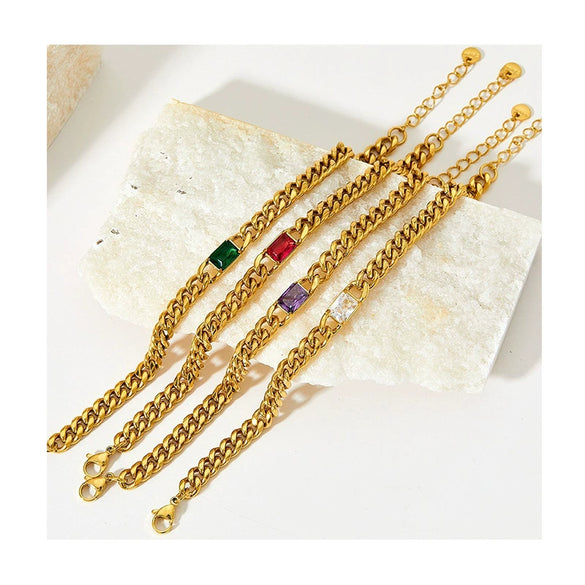 Wholesale Stainless Steel Jewelry Set With Bear Little Pig Small Animal Pattern For Women Electroplated Green Series