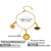 Wholesale Stainless Steel Jewelry Set With Cross Crown Roman Numerals Electroplated Necklaces And Bracelets For Women