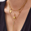 Wholesale Stainless Steel Jewelry Set With Cross Crown Roman Numerals Electroplated Necklaces And Bracelets For Women