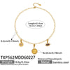 Wholesale Stainless Steel Jewelry Set With Cross Crown Roman Numerals Electroplated Necklaces And Bracelets For Women