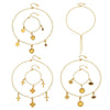 Wholesale Stainless Steel Jewelry Set With Cross Crown Roman Numerals Electroplated Necklaces And Bracelets For Women